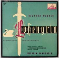 cca 1930 Richard Wagner: Lohengrin  és Tristan és Izolda. Gramofon lemezek (4+6 db), eredeti dobozukban, leírással