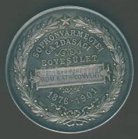 1901. "Sopronvármegyei Gazdasági Egyesület 1876-1901-Soproni Róm. Kath. Convent" Ag emléké...