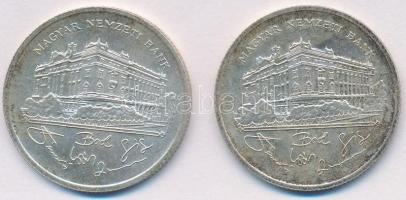 1992. 200Ft Ag "MNB" (2x) T:2 patina
Adamo F13