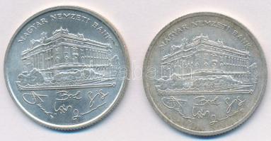 1992-1993. 200Ft Ag "MNB" (2x) T:2 egyiken patina
Adamo F13