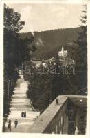 1928 Borszék, Borsec; sétány / promenade, Georg Heiter photo