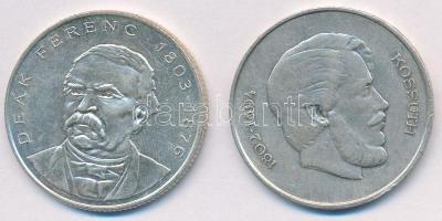 1947. 5Ft Ag "Kossuth" + 1994. 200Ft Ag "Deák"  T:2
Adamo F8.1, F13.1