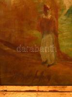 Márffy jelzéssel: Lovak. Olaj, karton, keretben,  35×50 cm