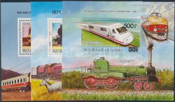 150 éves a vasút Németországban felülnyomott sor + blokksor 150th anniversary of the Railway in Germ...