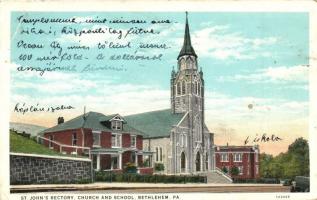 Bethlehem, Pennsylvania; St. Johns Hungarian roman catholic church, school (EB)