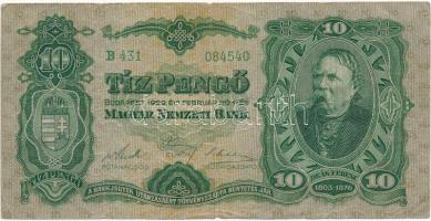 1929. 10P "Deák Ferenc" T:III,III- Adamo P8