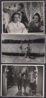 cca 1940-1950 Régi magyar filmek werkfotói, főként a Magyar Filmirodából, 8 db, 8x11 cm
