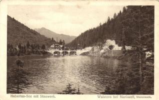 Walstern bei Mariazell, Hubertus-See mit Stauwerk / lake, dam (EK)