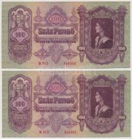 1930. 100P (4x) sorszámkövetőek T:II- Adamo P17