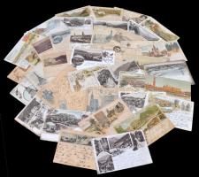 1889-1895 Különleges Vorläufer képeslap gyűjtemény - 40 db előfutár képeslap Nyugat-Európai országok...