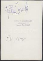 Pablo Casals (1876-1973) katalán származású spanyol csellóvirtuóz, karmester, Foto L. Meyerlist pecs...