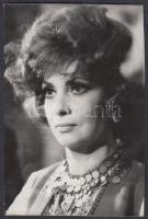 Gina Lollobrigida (1927-) színésznő aláírt fotója / 1955 Autograph signed photo of Gina Lollobrigida