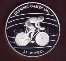 Seychelles 1995. 25R Ag "Olimpiai játékok-kerékpár" T:PP