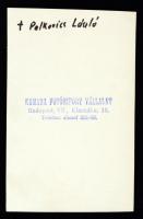 cca 1930 Palkovics László (1877-1933) Komárom-Esztergom k. e. e. vármegyék alispánja, fotó, felirato...