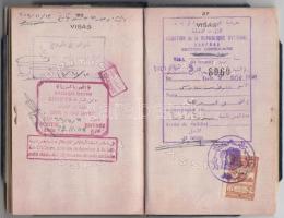 1949-51 Egyesült Királyság útlevele (2db egybe kötve)  jugoszláv születésű hölgy  (Nemzetes vitéz Hu...