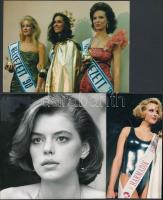 cca 1985-1995 Szépségkirálynők és versenyek, többek között Molnár Csilla, Szabó Adél, stb., 7 db fot...