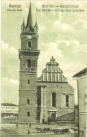 Beszterce, Bistritz, Bistrita; Evangélikus templom, kiadja Gustav Zikeli / church (EK)