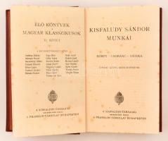 Magyar remekírók sorozat 38 kötete. Budapest, é.n., Kisfaludy Társaság - Franklin-Társulat. Az írók ...