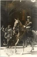 1940 Szatmárnémeti, Satu Mare; bevonulás, Horthy Miklós / entry of the Hungarian troops So. Stpl., photo