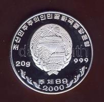 Észak-Korea 2000. 5W Ag "Veszélyeztetett állatvilág-szibériai repülő mókus" T:PP