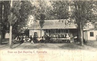 Temesgyarmat, Giarmata; Bad Mayerling, vendéglő, udvar, kiadja Friedmann Arnold / inn, courtyard