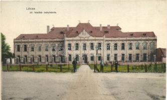 Lőcse, Levoca; Állami felsőbb leányiskola / girl's school (vágott / cut)