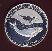 Tonga 1994. 1P Ag "Veszélyeztetett állatvilág-bálnák" T:PP
