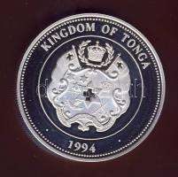 Tonga 1994. 1P Ag "Veszélyeztetett állatvilág-bálnák" T:PP