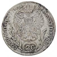 1791B 20kr Ag "II. Lipót" (6,56g) T:2-,3 kis patina
Huszár: 1913., Unger III.: 1346.a