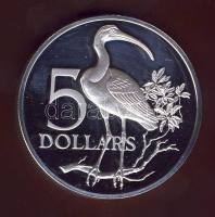 Trinidad & Tobago 1973. 5$ Ag "Skarlát íbisz" T:PP