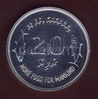 Maldív szigetek 1977. 20R Ag "FAO" T:1