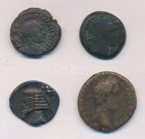 4db ókori pénz hamisítványa, közte egy párthus drachma hamisítványa T:2-,3 4pcs of fake ancient coins, including a fake Parthian drachm C:VF,F