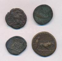 4db ókori pénz hamisítványa, közte egy párthus drachma hamisítványa T:2-,3
4pcs of fake ancient coi...