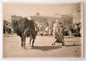 1933 Tripolis piac / Lybia Tripoli market 18x12 cm