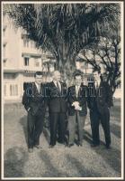 1956 Ifi válogatott futballista csapat (Gelei, Kovács, Nemes, Pázmándi, stb.) Locarno-ban, fotó W. T...