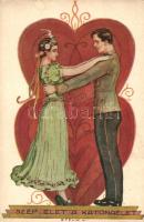 'Szép élet a katonaélet' / romantic military postcard s: Stélik L.