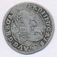 Ausztria 1626. 3kr Ag "II. Ferdinánd" (1,25g) T:2-,3 hajlott lemez  Austria 1626. 3 Kreuzer Ag "Ferdinand II" (1,25g) C:VF,F wavy coin Krause KM#256