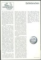 Svájc modern Ffm érmés/bélyeges  emléklap "Mókus" motívummal T:BU