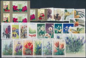 1990-1997 Flower 26 stamps + block, 1990-1997 Virág motívum 26 klf bélyeg + blokk