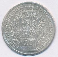 Csehország / Történelmi tartomány 1754. 20kr Ag "Mária Terézia" (6,38g) T:2,2- Bohemia 1754. 20 Kreuzer Ag "Maria Theresia" (6,38g) C:XF,VF Krause KM#768