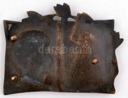 Talpra Magyar hia haza!, Petőfi-emlék dísz, könyv formájú, réz, 12x80cm