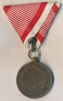 1914. "Bronz Vitézségi Érem" Br kitüntetés, mellszalaggal, cserélt függesztőkarika T:2 ph....