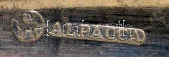 Alpakka tálaló készlet, 4 db., jelzett, jó állapotban, h:24-33 cm