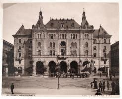 1896 Budapest a millennium idején, 5 db nagyméretű fotó: Országház (a város felől), Országház (a Dun...