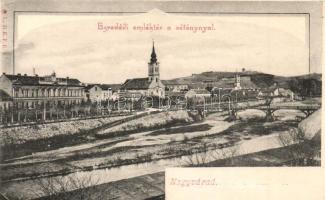 Nagyvárad, Oradea; Ezredévi emléktér és sétány / millenium square, promenade  (vágott / cut)