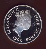Cook szigetek 1990. 10$ Ag "Olimpiai játékok-futás" T:PP