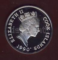 Cook szigetek 1990. 10$ Ag "Olimpiai játékok-futás" T:PP