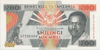 Tanzánia 1993. 200Sh T:I Tanzania 1993. 200 Shilingi C:UNC Krause 25.b