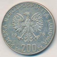 Lengyelország 1976. 200Zl Ag "XXI. Olimpia" T:2 Poland 1976. 200 Zlotych Ag "XXI Olympics" C:XF