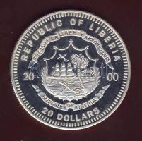 Liberia 2000. 20$ Ag "Olimpiai játékok-kerékpár" T:PP